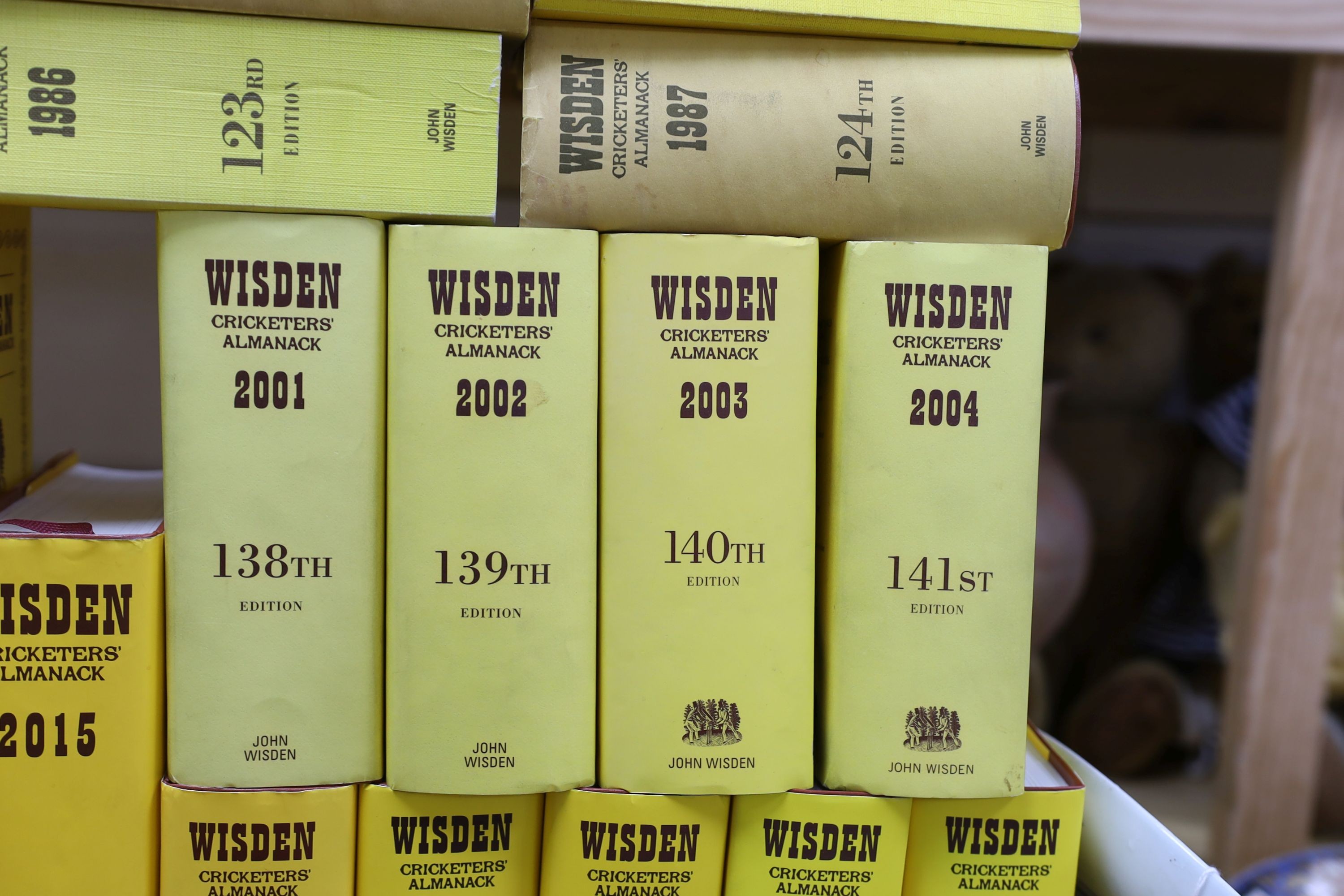 A run of cricket Wisden Almanacks, 1978-2020